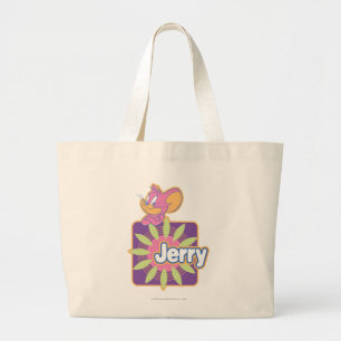 Jerry Neon Mouse Large Tote Bag
