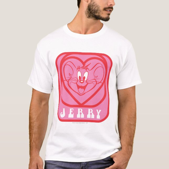 Jerry Pink Hearts T-Shirt (Front)