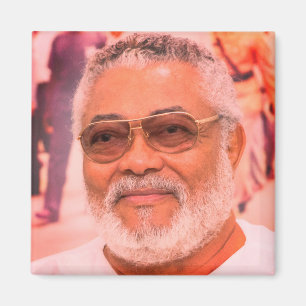 Jerry Rawlings, J.J. Rawlings, President of Ghana Magnet