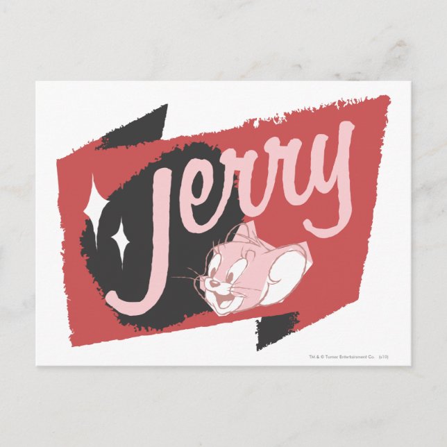 Jerry Red and Black Logo Postcard (Front)