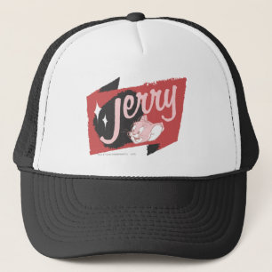 Jerry Red and Black Logo Trucker Hat