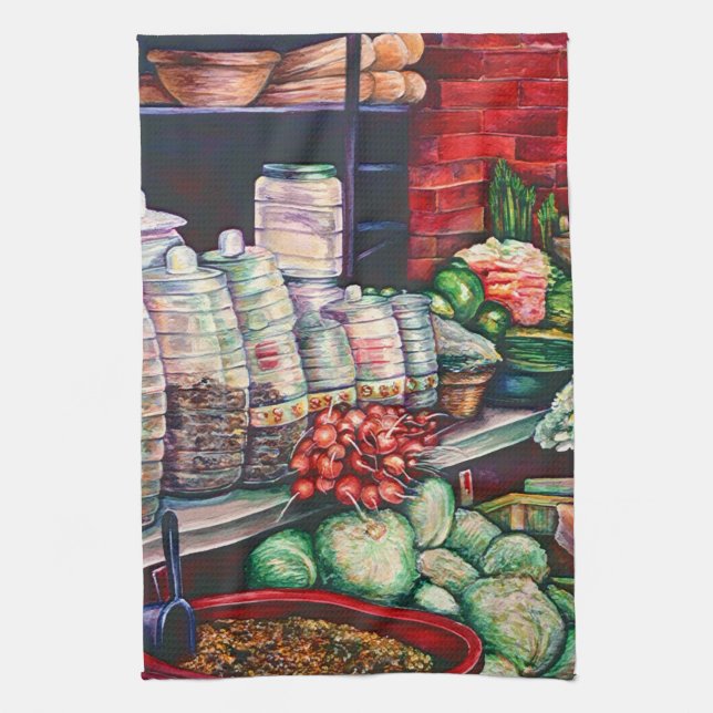 Jerry’s Jelly Jars, Mexico Tea Towel (Vertical)