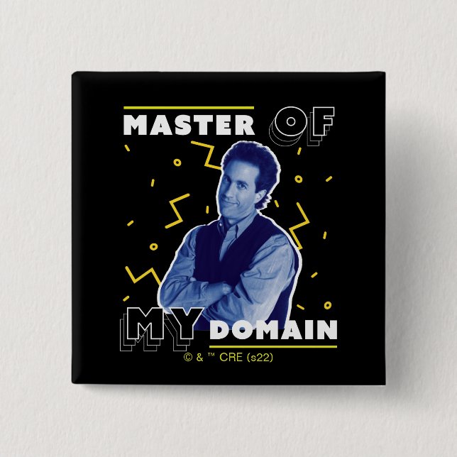 Jerry Seinfeld | Master of My Domain 15 Cm Square Badge (Front)