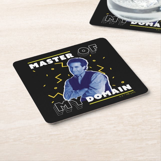 Jerry Seinfeld | Master of My Domain Square Paper Coaster (Angled)