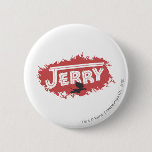 Jerry Silhouette Logo 6 Cm Round Badge