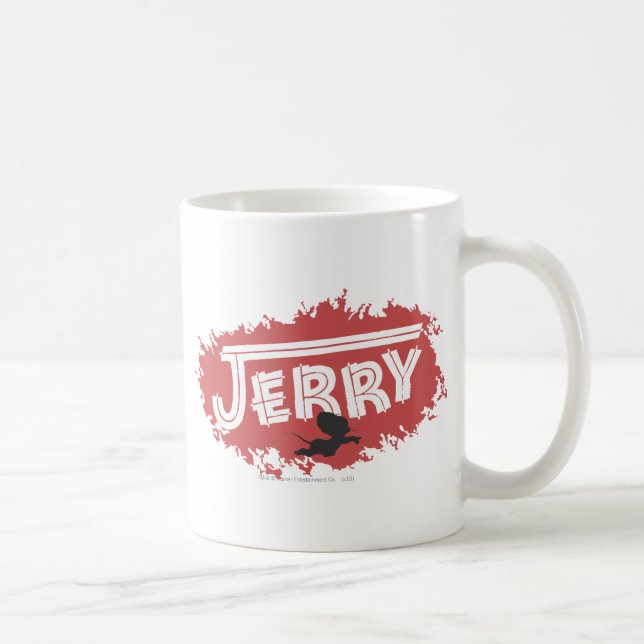 Jerry Silhouette Logo Coffee Mug (Right)