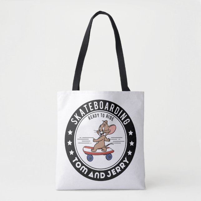 Jerry Skateboarding - Ready To Ride Tote Bag (Front)