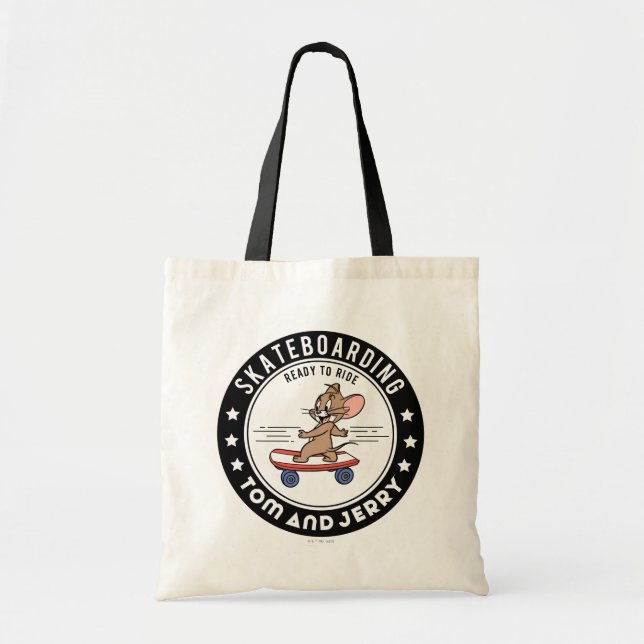 Jerry Skateboarding - Ready To Ride Tote Bag (Front)