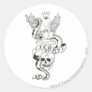 Jerry Twisted Tattoo 1 Classic Round Sticker