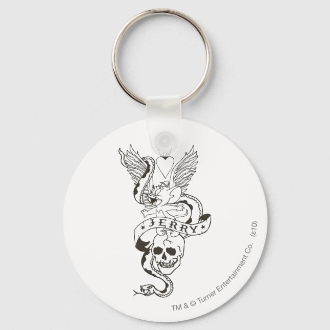 Jerry Twisted Tattoo 1 Key Ring (Front)