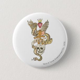Jerry Twisted Tattoo 2 6 Cm Round Badge