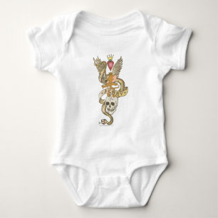 Jerry Twisted Tattoo 2 Baby Bodysuit