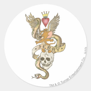 Jerry Twisted Tattoo 2 Classic Round Sticker
