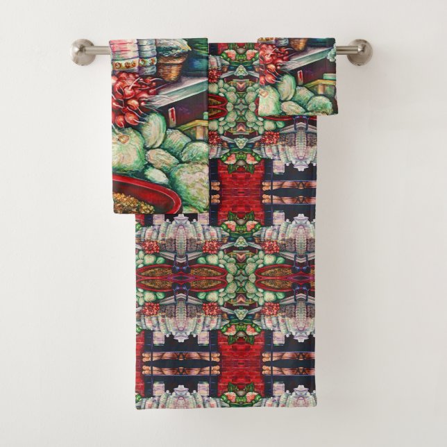 Jerry's Jelly Jars Bath Towel Set (Insitu)