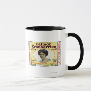 Jersey Belle Eatmor Cranberries Brand Label Mug