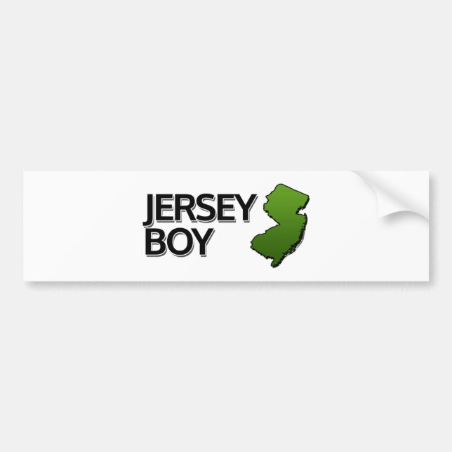 Jersey Boy Bumper Sticker (Front)