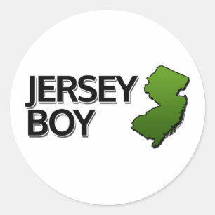 Jersey Boy Classic Round Sticker