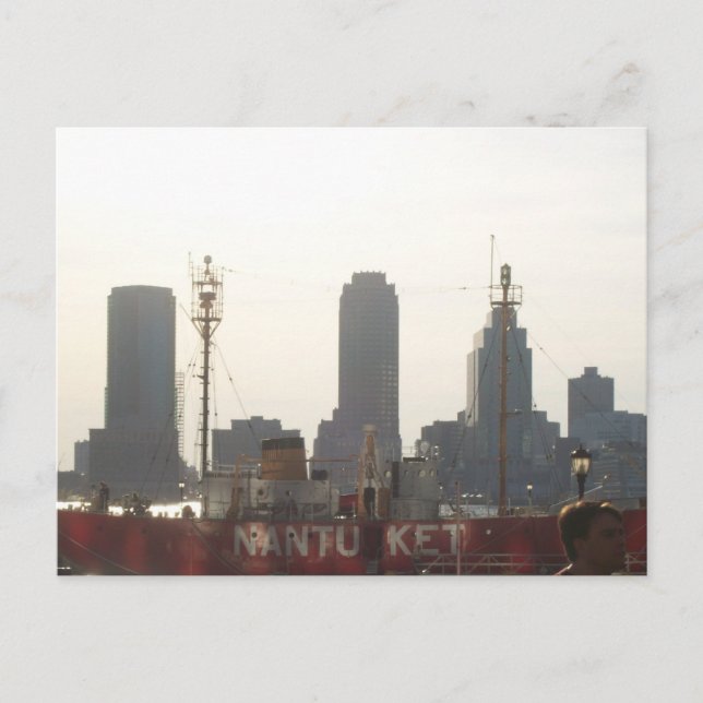 Jersey City as seen from Manhattan Postcard (Front)