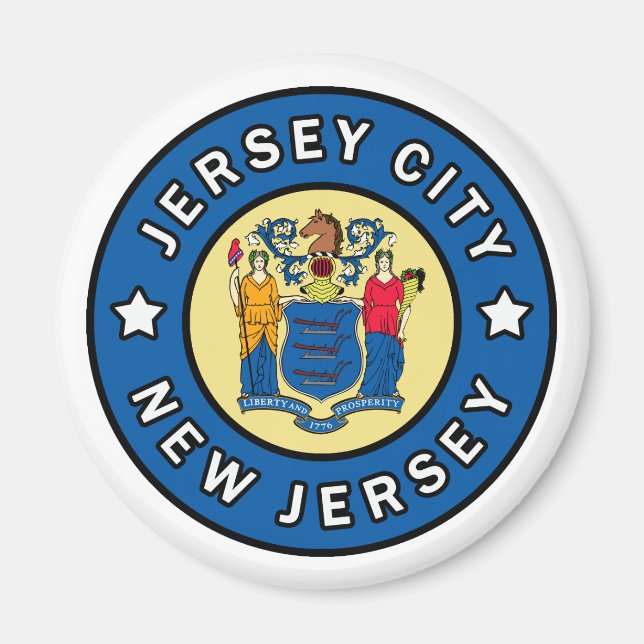 Jersey City New Jersey Magnet (Front)