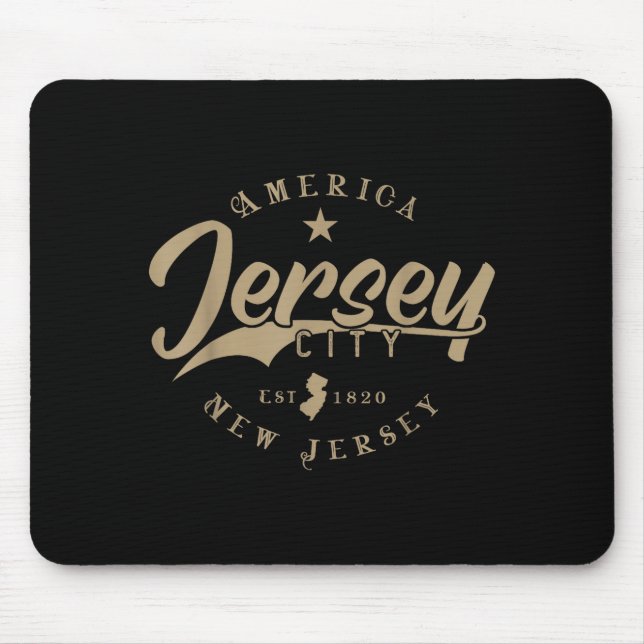 Jersey City _ New Jersey  Mouse Mat (Front)