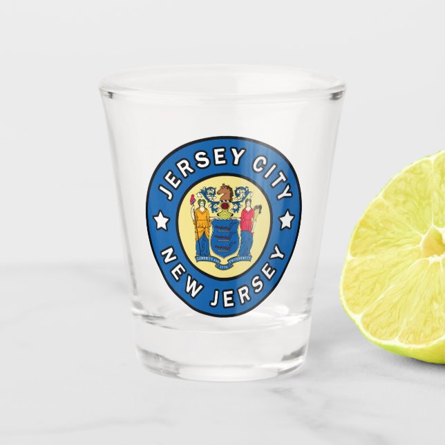 Jersey City New Jersey Shot Glass (Front)