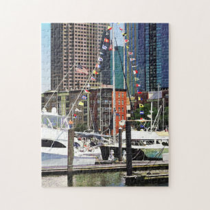 Jersey City NJ - Boat Pennants Jigsaw Puzzle