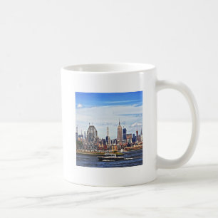 Jersey City NJ - Police Boat By Colgate Clock Coffee Mug