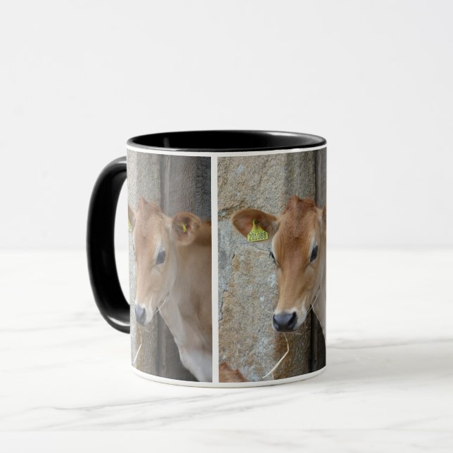 Jersey cow/calf mug (Front Left)