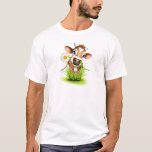 Jersey cow in grass T-Shirt