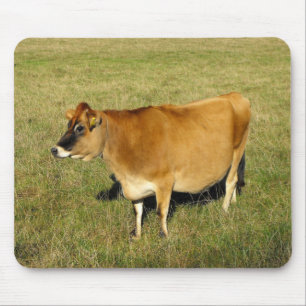 Jersey cow in St John Mouse Mat
