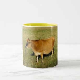 Jersey cow in St John Two-Tone Coffee Mug