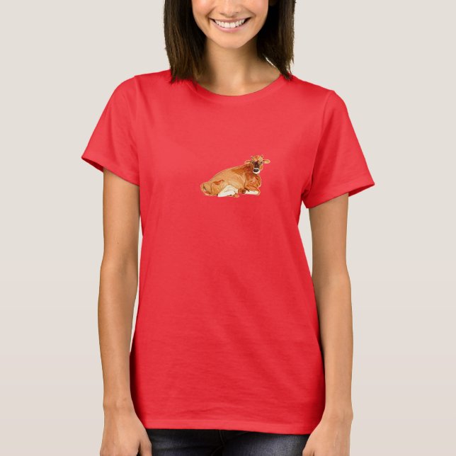 Jersey Cow ladies t-shirt (Front)