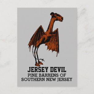 Jersey Devil Creature Cryptid Customisable Text Postcard