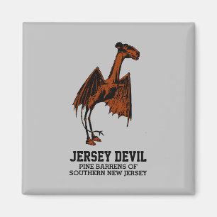 Jersey Devil Creature Cryptid Customizable Text Magnet