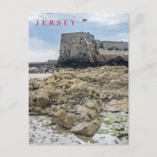 Jersey Elizabeth Castle bastion view postcard