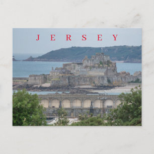 Jersey Elizabeth Castle up close postcard