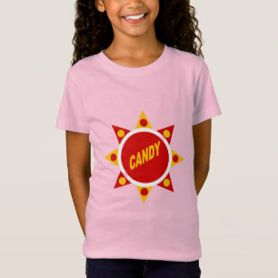 Jersey fine pink T-shirt CANDY girls