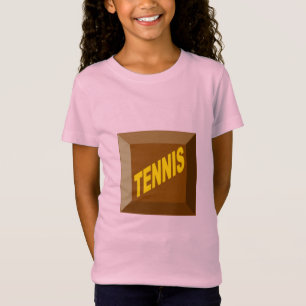 Jersey fine pink T-shirt girls CHOCOLAT TENNIS