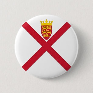 Jersey Flag 6 Cm Round Badge