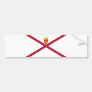 Jersey Flag Bumper Sticker