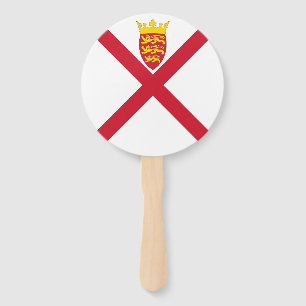 Jersey Flag Hand Fan