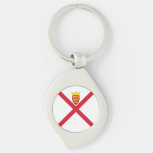 Jersey Flag Key Ring