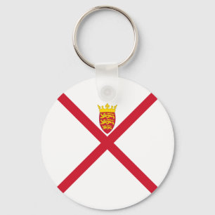 Jersey Flag Key Ring
