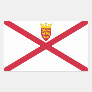 Jersey Flag Rectangular Sticker