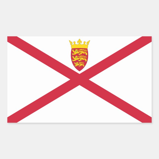 Jersey Flag Rectangular Sticker (Front)