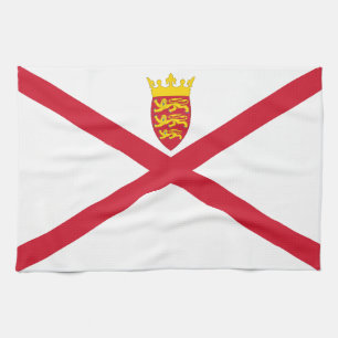 Jersey Flag Tea Towel