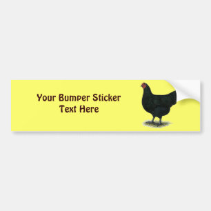 Jersey Giant:  Black Hen Bumper Sticker