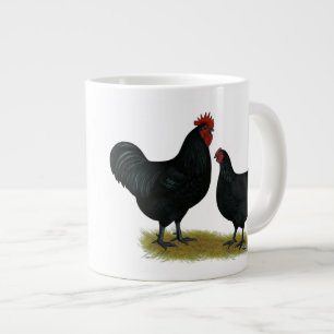 Jersey Giant Chickens Large Coffee Mug