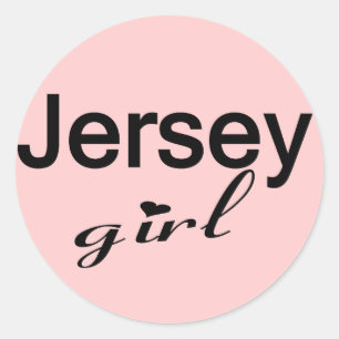 Jersey Girl Classic Round Sticker