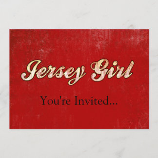Jersey Girl Invitation